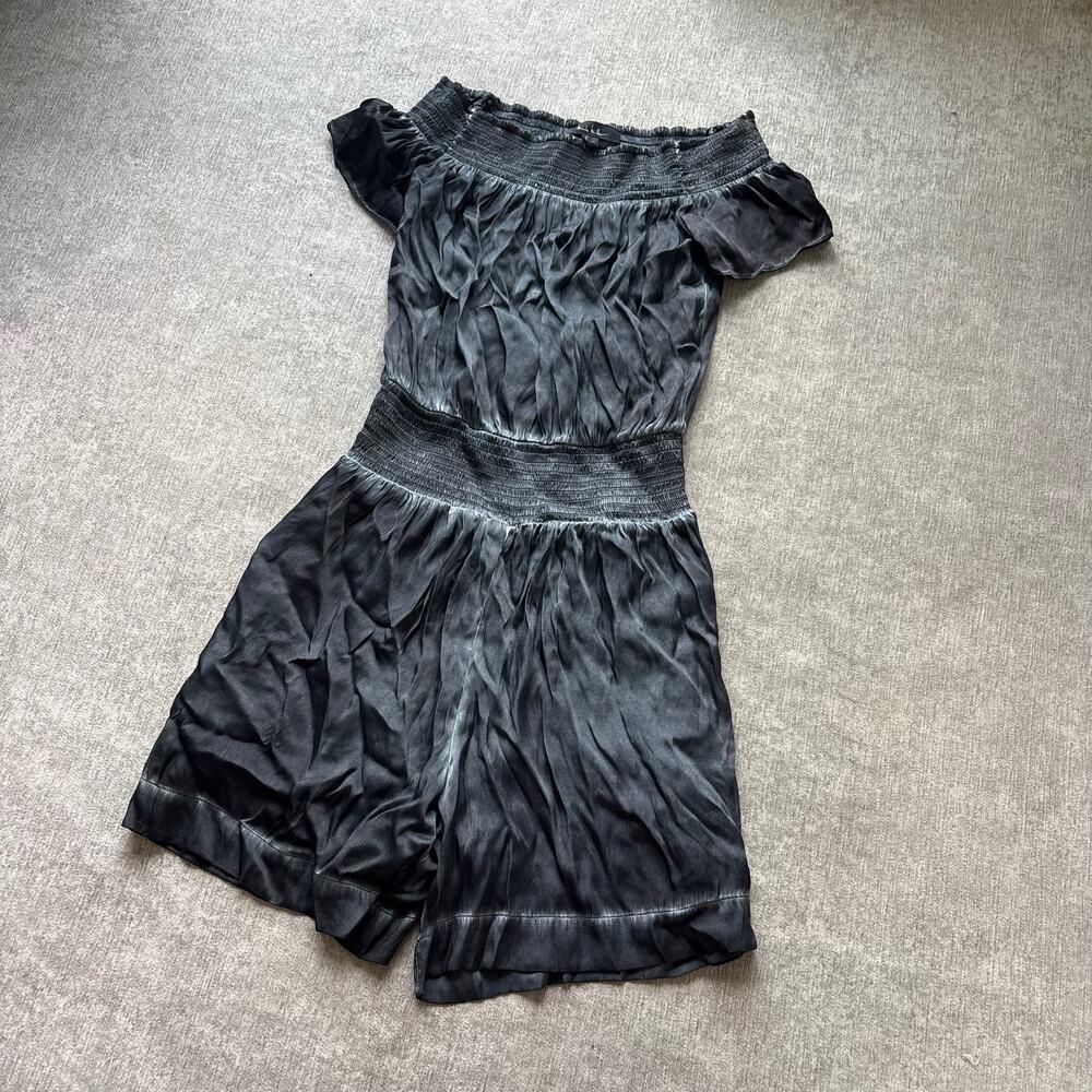Nicole Miller Silk Blend Grey Romper